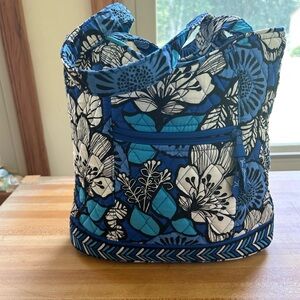 Vera Bradley quilted shoulder bag in Bayou Blue print